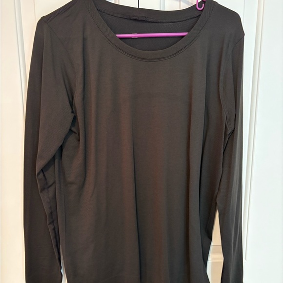 Lululemon Swiftly Relaxed Long Sleeve T-Shirt Black Size 10 - Picture 1 of 2